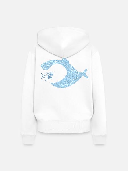 Pececitos Unidos S.I. - Frauen Premium Bio Zip Hoodie - Weiß