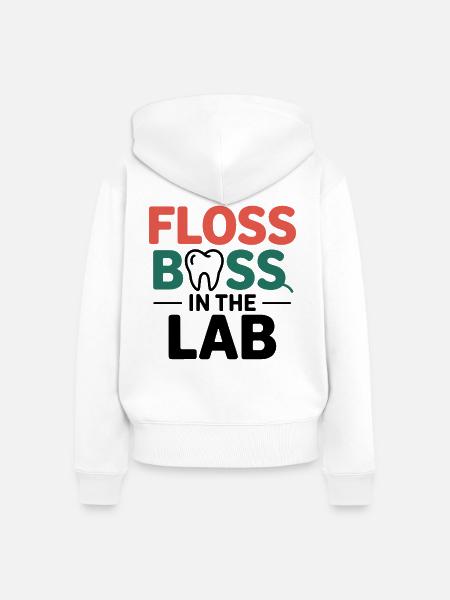 Dentallaborant Kunst - Frauen Premium Bio Zip Hoodie - Weiß