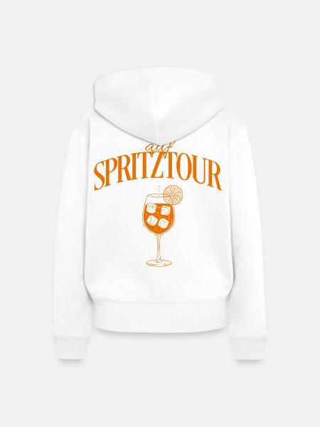 Auf Spritztour Motiv Aperitif - Frauen Premium Bio Zip Hoodie - Weiß