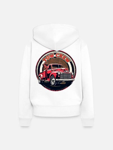 ABSCHLEPPBESATZUNG - Frauen Premium Bio Zip Hoodie - Weiß