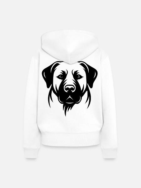 Kangal Anatolischer Schäferhund - Frauen Premium Bio Zip Hoodie - Weiß