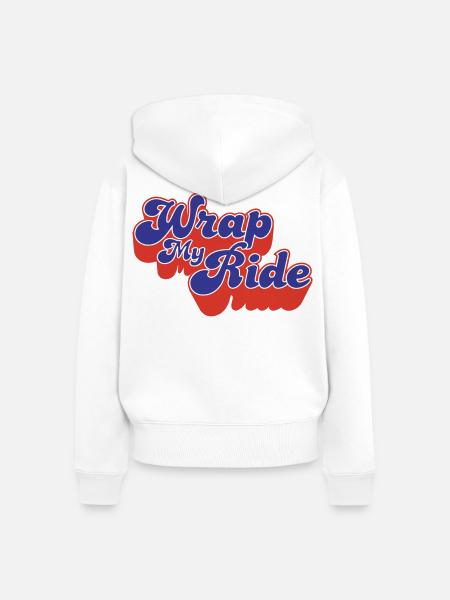 Wickel meine Fahrt ein - Frauen Premium Bio Zip Hoodie - Weiß