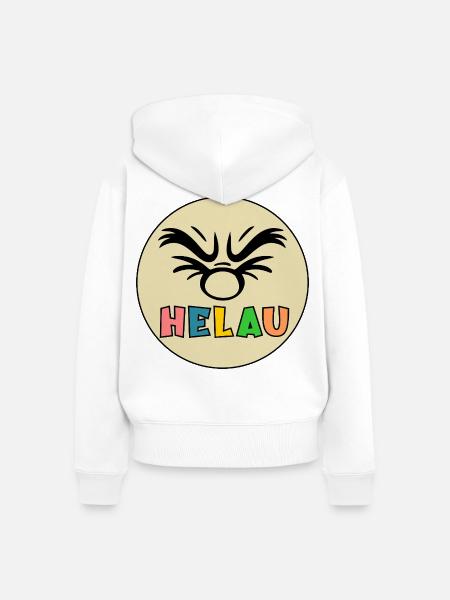 Karneval Helau Kostüm - Frauen Premium Bio Zip Hoodie - Weiß