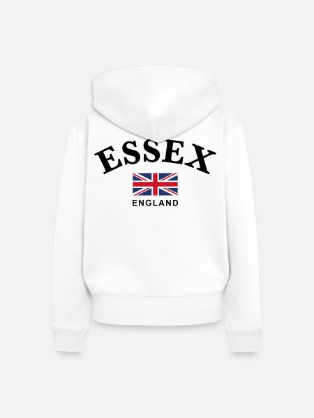 Essex, England - Frauen Premium Bio Zip Hoodie - Weiß