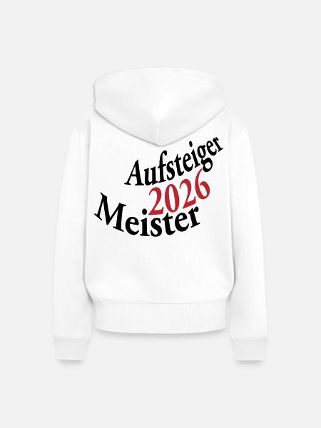 Meister und Aufsteiger 2026 - Frauen Premium Bio Zip Hoodie - Weiß