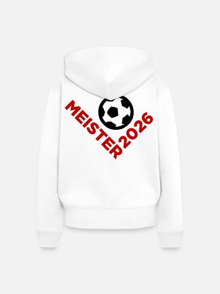 Meister 2026 Meisterschaft - Frauen Premium Bio Zip Hoodie - Weiß