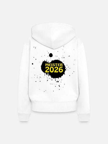 Meister 2026 Meisterschaft - Frauen Premium Bio Zip Hoodie - Weiß