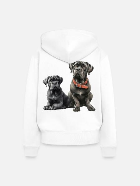 Freundschaft - Frauen Premium Bio Zip Hoodie - Weiß