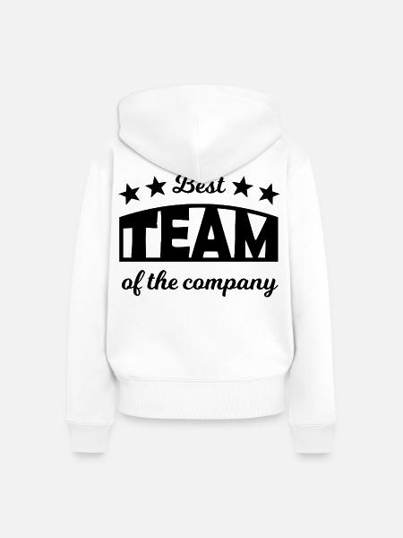 Team Player - Frauen Premium Bio Zip Hoodie - Weiß