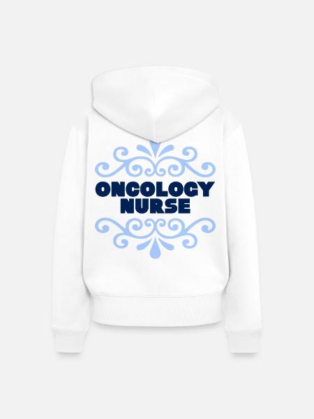 Onkologie-Krankenschwester - Frauen Premium Bio Zip Hoodie - Weiß