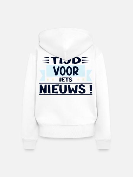 Neuanfang - Frauen Premium Bio Zip Hoodie - Weiß
