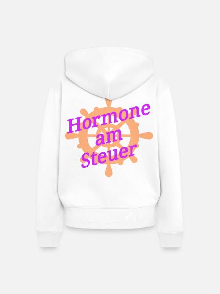 Wechseljahre Hormone Steuer - Frauen Premium Bio Zip Hoodie - Weiß