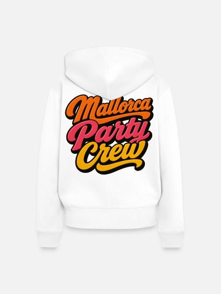 Mallorca Party Crew - Frauen Premium Bio Zip Hoodie - Weiß