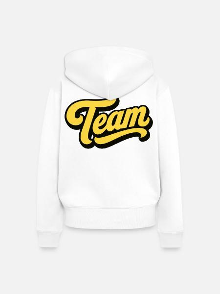 Team - Frauen Premium Bio Zip Hoodie - Weiß