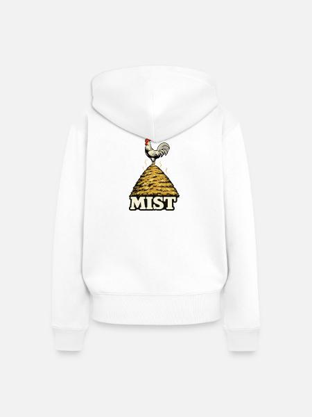 Alles Mist! - Frauen Premium Bio Zip Hoodie - Weiß