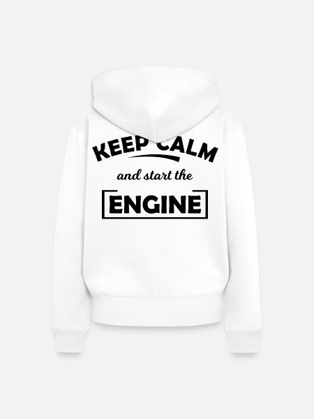 Motorsport Freunde - Frauen Premium Bio Zip Hoodie - Weiß