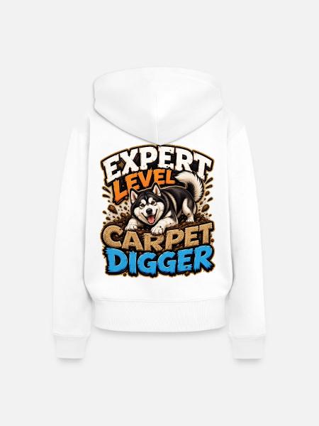 Alaskan Malamute - Frauen Premium Bio Zip Hoodie - Weiß