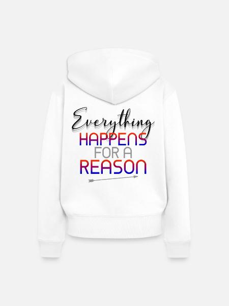 reason - Frauen Premium Bio Zip Hoodie - Weiß