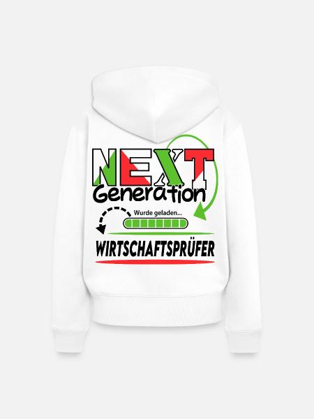 Wirtschaftsprüfer Next Generation Beruf Mann Job - Frauen Premium Bio Zip Hoodie - Weiß