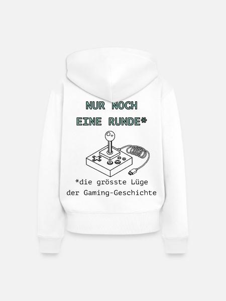 Runde2 - Frauen Premium Bio Zip Hoodie - Weiß