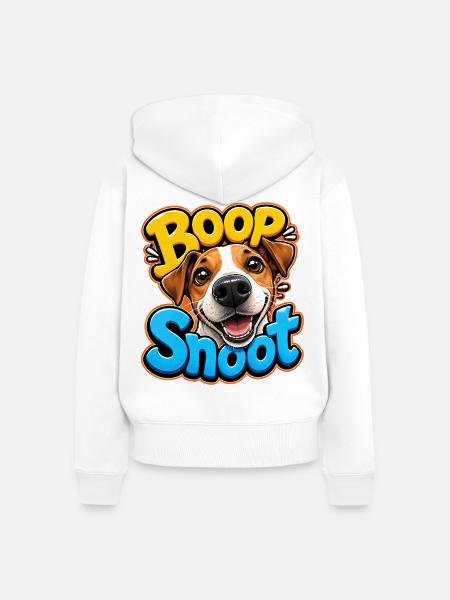 Jack Russell Terrier - Frauen Premium Bio Zip Hoodie - Weiß