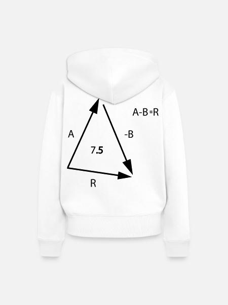Algebra Mathe - Frauen Premium Bio Zip Hoodie - Weiß