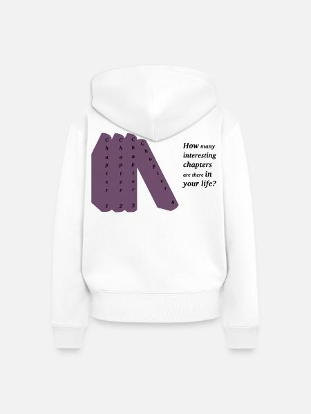DEIN Leben. Your life. - Frauen Premium Bio Zip Hoodie - Weiß