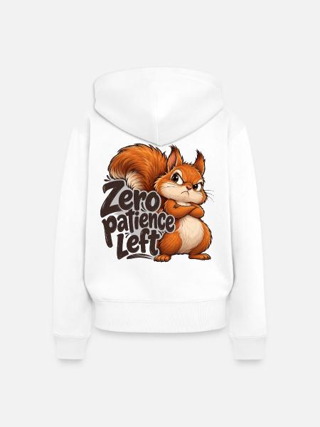 Eichhörnchen - Frauen Premium Bio Zip Hoodie - Weiß
