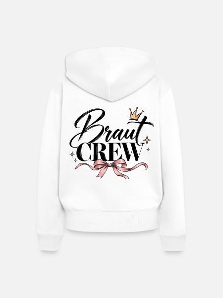 Braut Crew Junggesellinnenabschied - Frauen Premium Bio Zip Hoodie - Weiß
