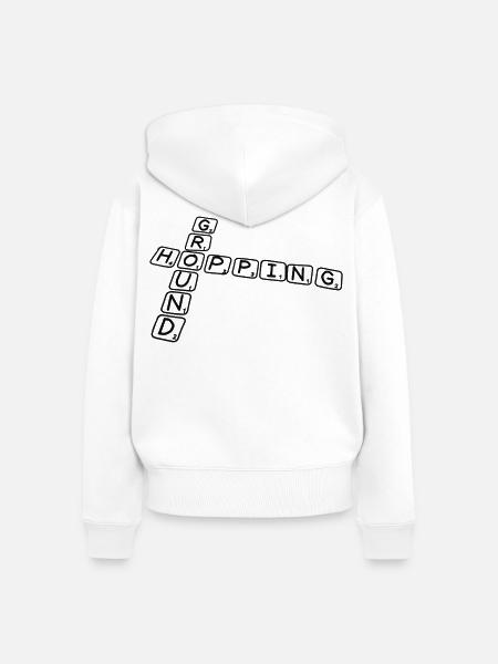 Groundhopping - Frauen Premium Bio Zip Hoodie - Weiß