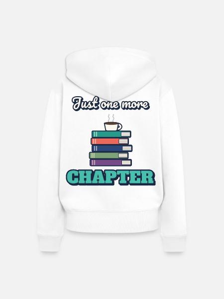 Nur noch ein Kapitel - Frauen Premium Bio Zip Hoodie - Weiß
