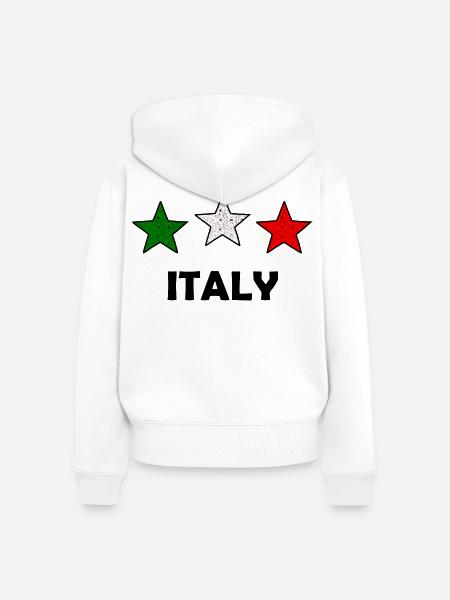 Der Italiener - Frauen Premium Bio Zip Hoodie - Weiß
