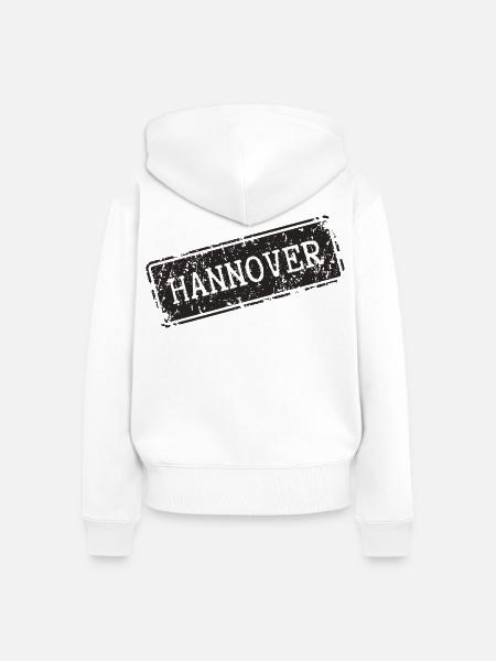 Hannover Design - Frauen Premium Bio Zip Hoodie - Weiß