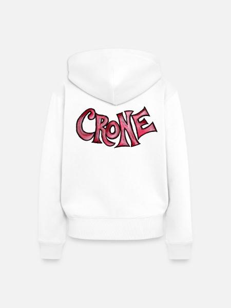 Roter Bogen der Hexen-Glyphen - Frauen Premium Bio Zip Hoodie - Weiß