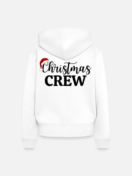 Weihnachts-Crew - Frauen Premium Bio Zip Hoodie - Weiß