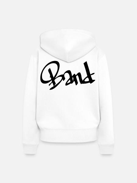 Band - Frauen Premium Bio Zip Hoodie - Weiß