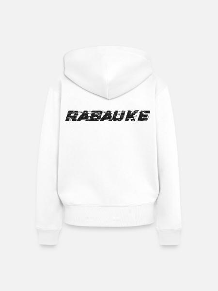 Rabauke - Frauen Premium Bio Zip Hoodie - Weiß