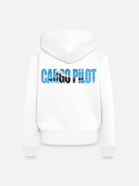 Cargo pilot - Frauen Premium Bio Zip Hoodie - Weiß