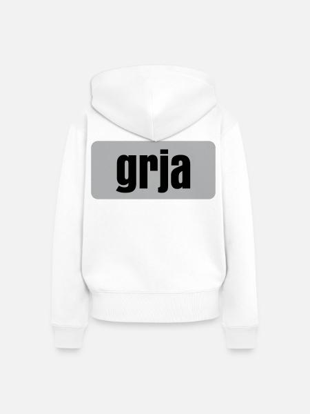 grja - Frauen Premium Bio Zip Hoodie - Weiß