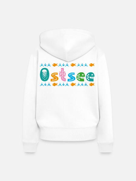 Ostsee - Frauen Premium Bio Zip Hoodie - Weiß