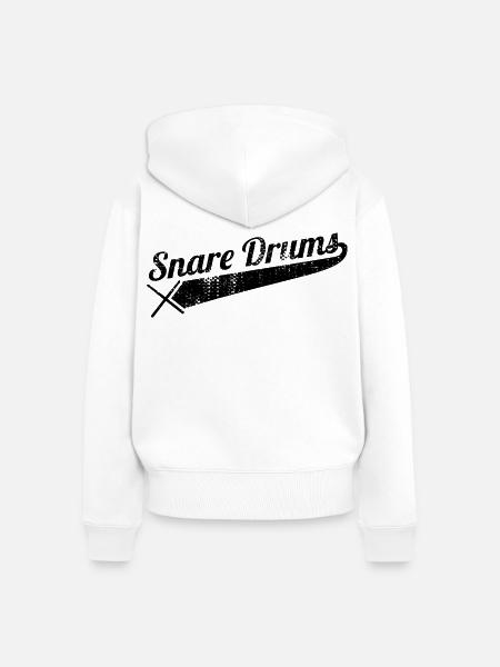 Kleine Trommel - Frauen Premium Bio Zip Hoodie - Weiß