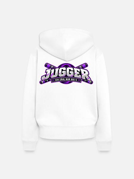 Jugger Zähle Bis 5 - Frauen Premium Bio Zip Hoodie - Weiß