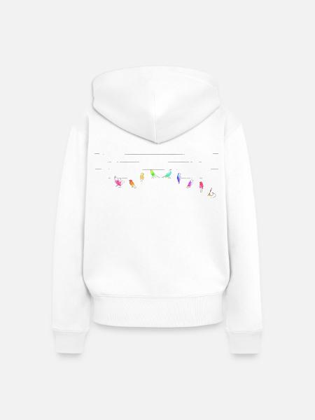 Freude schöner Götterfunken - Frauen Premium Bio Zip Hoodie - Weiß