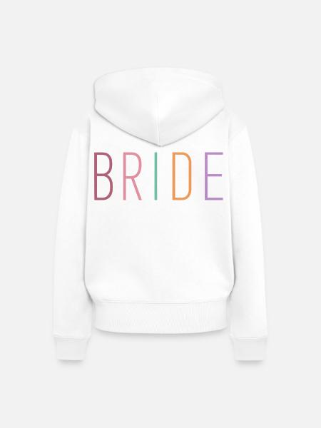 Bride! - Frauen Premium Bio Zip Hoodie - Weiß