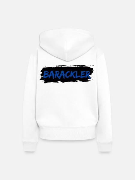 Barackler - Frauen Premium Bio Zip Hoodie - Weiß