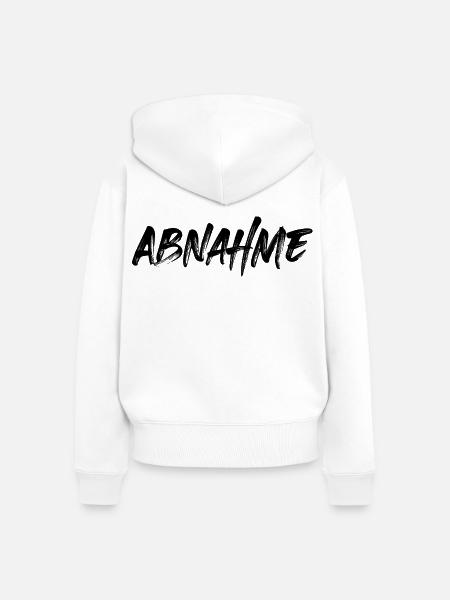 Abnahme - Frauen Premium Bio Zip Hoodie - Weiß