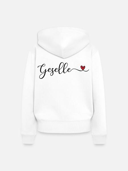 Geselle - Frauen Premium Bio Zip Hoodie - Weiß