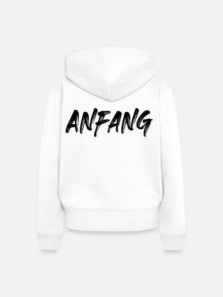 Anfang - Frauen Premium Bio Zip Hoodie - Weiß