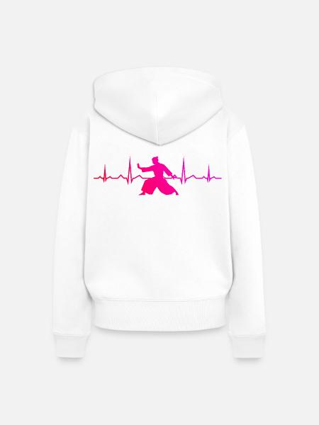 Selbstverteidigung Geschenk für der Aikido-Meister - Frauen Premium Bio Zip Hoodie - Weiß