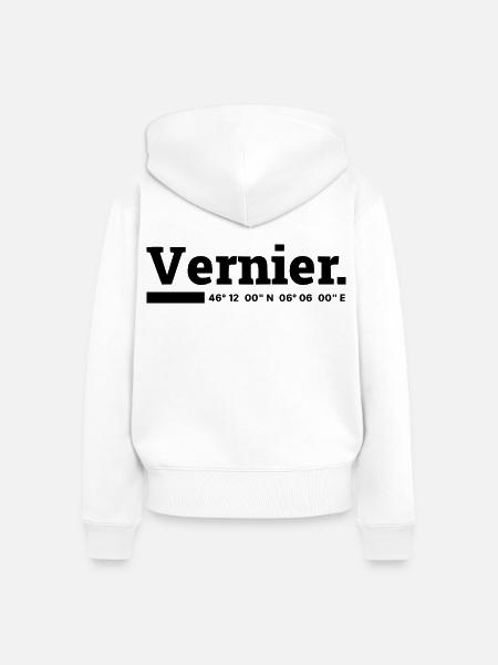 Vernier Koordinaten - Frauen Premium Bio Zip Hoodie - Weiß